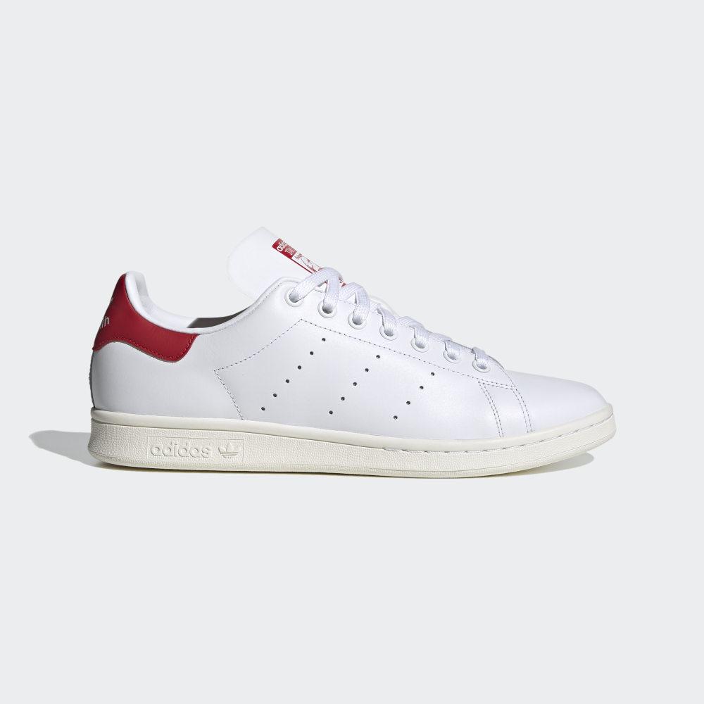 Originals Adidas Stan Smith Barbati Romania - Albi/Rosii Inchis FV4146